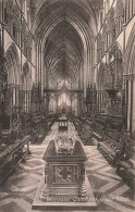 ROYAUME-UNI - Angleterre - Worcester Cathedral - Choir West - Carte Postale Ancienne - Worcester