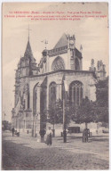 27 - EURE - LE NEUBOURG - ABSIDE DE L'EGLISE - VUE PRISE PLACE DES TILEULS - Le Neubourg