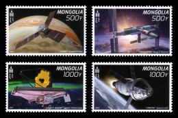 Mongolia 2023, China Aerospace Achievement Tiangong-1,4v MNH - Mongolia