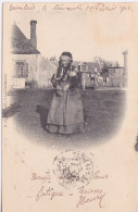 03 - ALLIER - UN FIGURE BOURBONNAISE - 1903 ECRITE ET CAHCET DE BARE DE MOULINS - Otros & Sin Clasificación