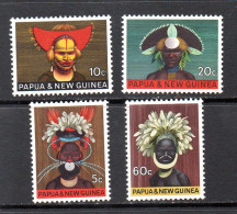 Papua New Guinea, 1968, Michel 127 - 130, Ceremonial Masks - Papoea-Nieuw-Guinea