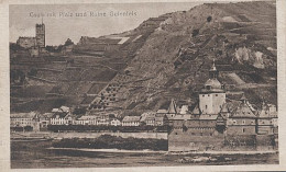 E1128 CAUB MIT PLAIZ UND RUINE GUTENFELS - Kaub