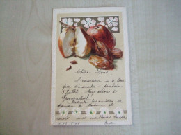 Carte Postale Ancienne Gaufrée 1904 FRUITS - Andere & Zonder Classificatie