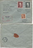 Böhmen Und Mähren Provisorischer Einschreibestempel Stienowitz 19.5.44 - Storia Postale