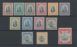 1951 Grenada, Stanley Gibbons N. 172/84 - 13 Valori - MNH** - Andere & Zonder Classificatie