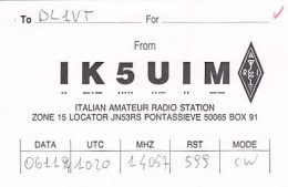 AK 210509 QSL - Italy - Pontassieve - Radio Amatoriale