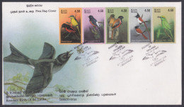 Sri Lanka Ceylon 2003 FDC Resident Birds, Insectivorus, Minivet, Trogon, Bee-eater, Bird, Flycatcher, First Day Cover - Sri Lanka (Ceylon) (1948-...)