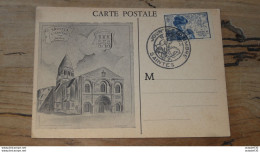 Carte JOURNEE DU TIMBRE, Saintes 1945 .............BOITE1.......... 370 - Brieven En Documenten