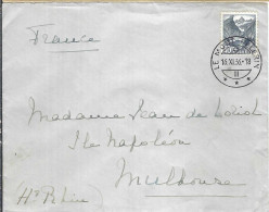 SUISSE 1936: LSC De Mont-Pèlerin Pour Mulhouse (France) - Briefe U. Dokumente