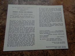 Doodsprentje/Bidprentje  ANGELE MARIE VAN EEGHEM   Aalter 1933-1979 Wingene  (Echtg Godfried Laethem) - Godsdienst & Esoterisme