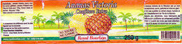 Étiquette De Confiture " Ananas VICTORIA " Ile De La Réunion _Er1 - Frutas Y Legumbres