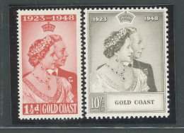 1948 Gold Coast - Stanley Gibbons N. 147-48 - Elisabetta II - Royal Silver Wedding - MNH** - Other & Unclassified