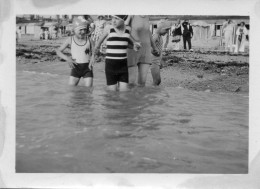 Photographie Photo Vintage Snapshot Plage Beach Sea Mer Raté Mistake Décadré  - Orte