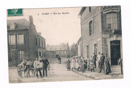 D  59 -  Cpa - CLARY - RUE DES MOULINS - ( Voiture à Chien ) - Autres & Non Classés