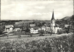 11655078 Finstersee Ortsblick Mit Kirche Finstersee - Autres & Non Classés