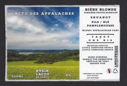 Etiquette De Bière Blonde  -  Lacto Des Appalaches  -  Brasserie Au 10 Passage De La Lande  à  Reugny (37) - Birra