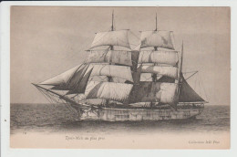 THEME TRANSPORTS - BATEAU - VOILIER - TROIS MATS AU PLUS PRES - Sailing Vessels
