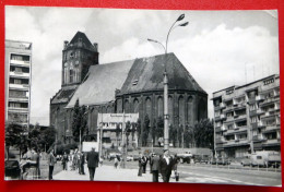 Szczecin - Stettin - Jakobskathedrale - Jakobikirche - Echt Foto Kirche - 1978 - Straßenszene - Pologne
