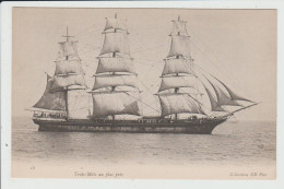 THEME TRANSPORTS - BATEAU - VOILIER - TROIS MATS AU PLUS PRES - Sailing Vessels