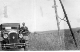 Photographie Photo Vintage Snapshot Auto Automobile Car Voiture - Coches