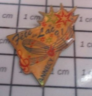 1818A Pin's Pins / Beau Et Rare / VILLES / FEU D'ARTIFICE FETE DU LAC D'ANNECY - Steden