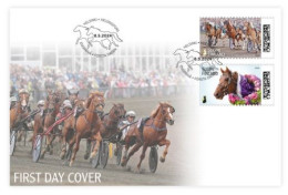 Finland Finnland Finlande 2024 100 Years Of Royal Trots Horses FDC - Paarden