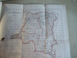 Carte Ancienne CONGO BELGE 1915 - Carte Geographique