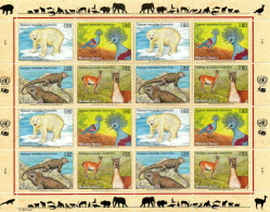 Nations Unies United Nations : Espèces Menacées- Endangered Animals 1997  XXX - Blocks & Sheetlets