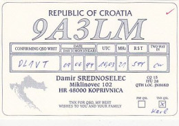 AK 210535 QSL - Croatia - Koprivnica - Radio-amateur