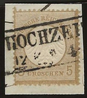 Deutsches Reich   .   Michel    .   6  (2 Scans)  .  Auf Papier  .    O     .     Gestempelt - Used Stamps