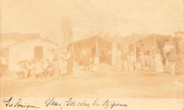 SALONICA 1917 - PHOTO CARD - Une Fête Chez Les TZIGANES - écrite Par G. HERMANT C.O.A Base Nouvelle A.O. Armée Orient - Griechenland