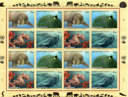 Nations Unies United Nations : Espèces Menacées- Endangered Animals 2008  XXX - Blocks & Sheetlets