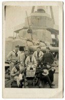 Croiseur DUQUESNE. Groupe De Matelots "attendant La Classe" Carte-photo - Guerra