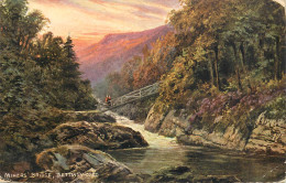 Scenic Postcard Wales Miner's Bridge Betws-y-coed - Other & Unclassified