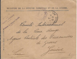 FRANCE 1941: LSC Militaire De Chamalières (PdD) Pour La Croix-Rouge à Genève En Franchise FM - Cartas & Documentos