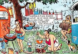 MAT - Camping - Caravanes - Barbecue - Bébé Dans Landau - Accordéon - Femme Forte - Humour
