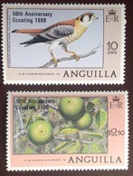 Anguilla 1980 Scouts Birds Fruit Overprint MNH - Anguilla (1968-...)