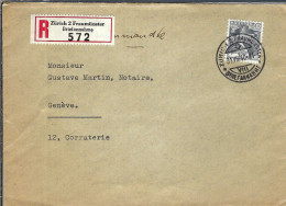 SUISSE 1940: LSC Rec. De Zürich Pour Genève - Briefe U. Dokumente