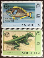 Anguilla 1980 Rotary Anniversary Fish Reptiles MNH - Autres & Non Classés