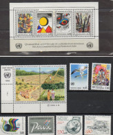 Nations Unies United Nations : Timbres Des Années 1986 à 1988 XXX - Unused Stamps