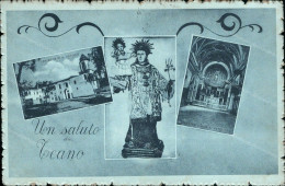 Cs37 Cartolina Un Saluto Da Teano Provincia Di Caserta 1931 - Caserta