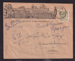 224/41 - Enveloppe Illustrée TP Petit Sceau VIRTON 1944 - Future Ecole Apostolique De BARVAUX Sur OURTHE - 1935-1949 Petit Sceau De L'Etat