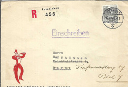 SUISSE 1948: LSC Rec. De Interlaken Pour Bern, Puis Biel - Cartas & Documentos