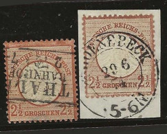 Deutsches Reich   .   Michel    .   21 B/c  (2 Scans)    .    O     .     Gestempelt - Gebraucht