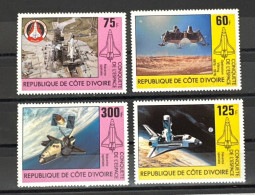 Rep. De Côté D’Ivoire MNH CONQUÊTE DE L’ESPACE - Afrique