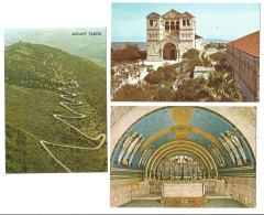 MOUNT TABOR - 3 POSTCARDS - ISRAEL - - Israël