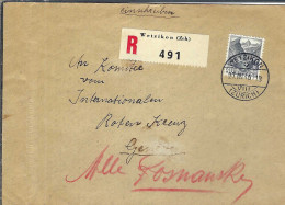 SUISSE 1946: LSC Rec. De Wetzikon Pour Genève - Storia Postale