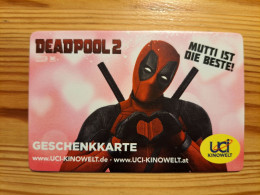 UCI Kinowelt Gift Card Germany - Deadpool - Cartes Cadeaux