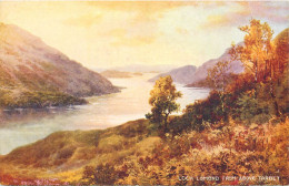 Scenic Postcard Scotland Loch Lomond From Above Tarbet - Other & Unclassified