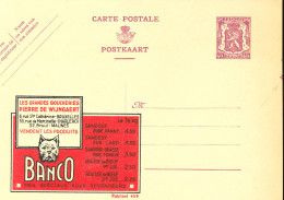 BELGIUM PPS 40C BROWN "SCEAU D'ETAT" SBEP 8 PUBLIBEL 459 UNUSED PRINTING MISPLACED IMPRESSION DEPLACEE - Werbepostkarten